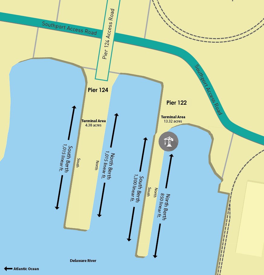 Piers 124 & 122 - Map